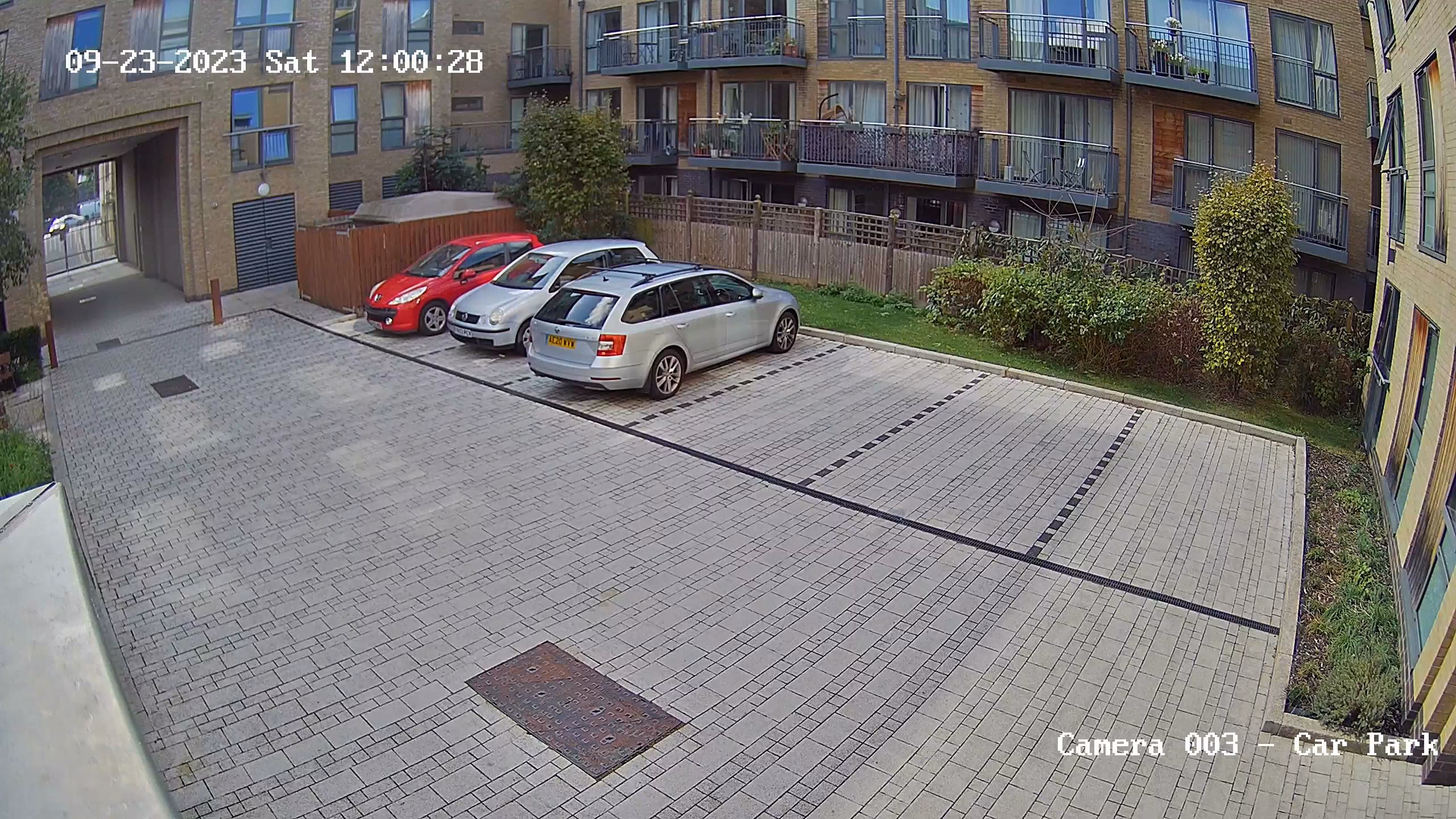 New IP camera footage from the same car park position